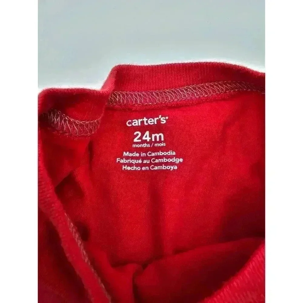 3 Carter's, Old Navy, Disney Boy's  24M/2T Holiday Christmas Long Sleeve Shirts